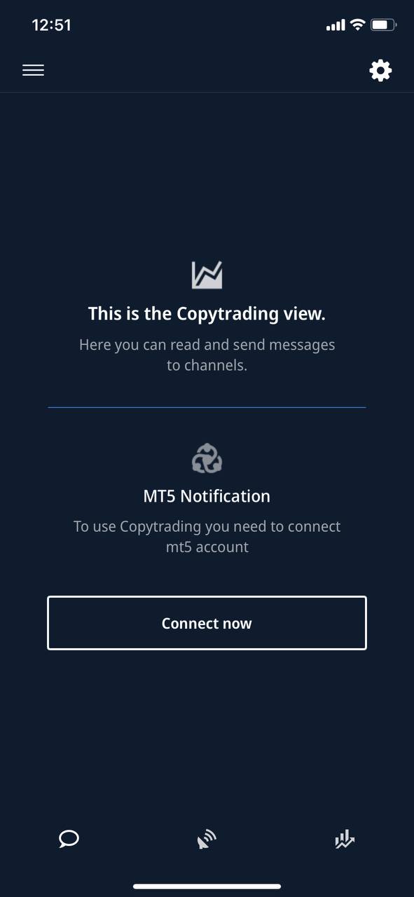 Mt account in programs mobile