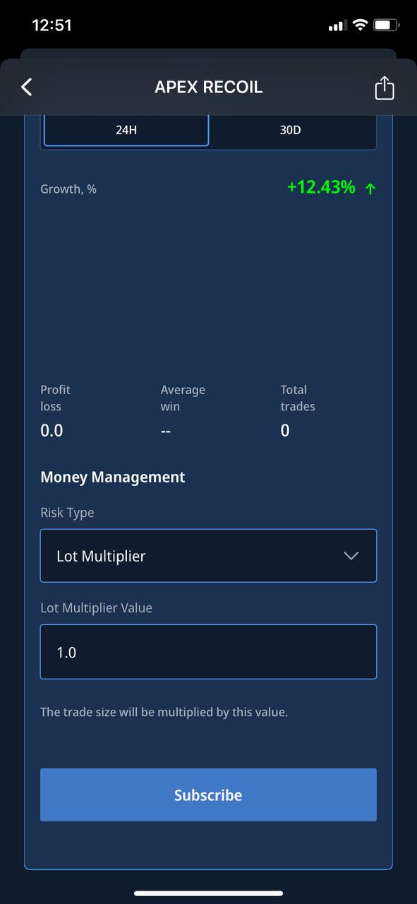 Program subsription mobile