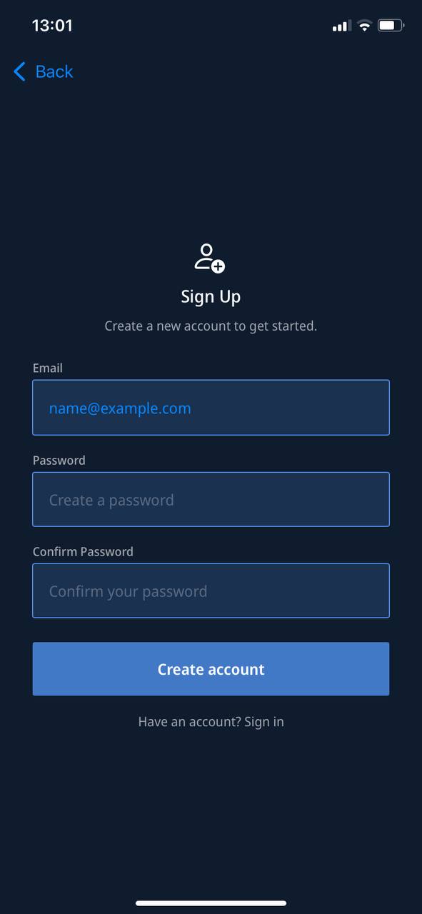 Registration mobile