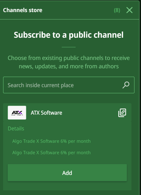 Channel subscription