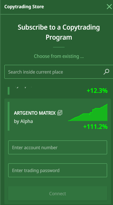 MT account in store fields