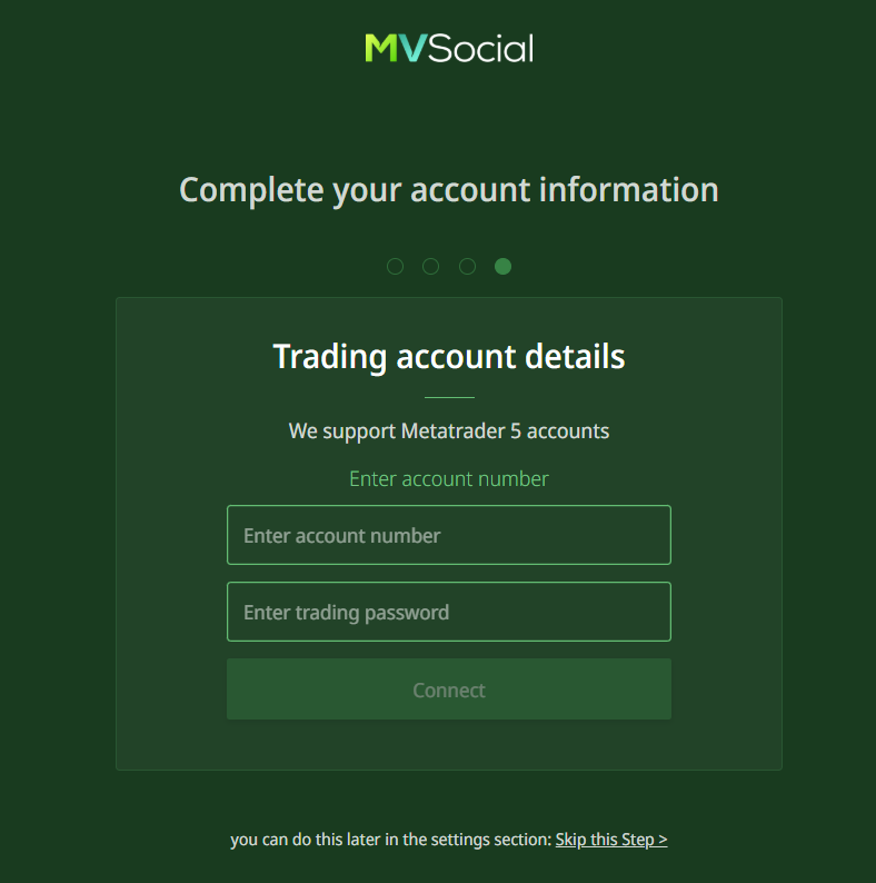 MT account fields