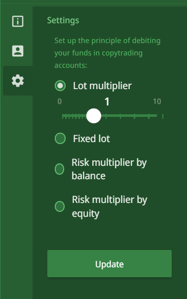 Risk settings