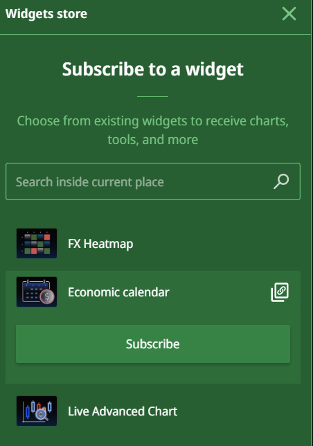 Widget Subscribe